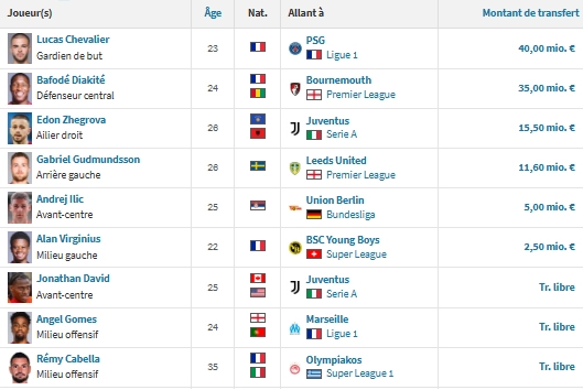 Lille vs PSG - Preview of the LOSC squad: an interesting summer transfer window  