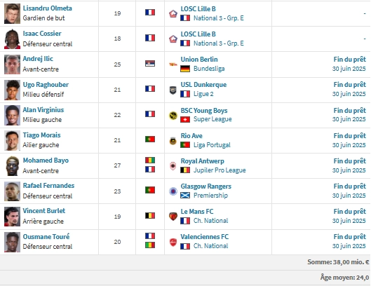 Lille vs PSG - Preview of the LOSC squad: an interesting summer transfer window  