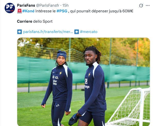 Transfer Market – PSG targets French international for 60 million euros  