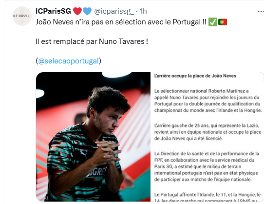 Official – A PSG player already says goodbye to his national team  