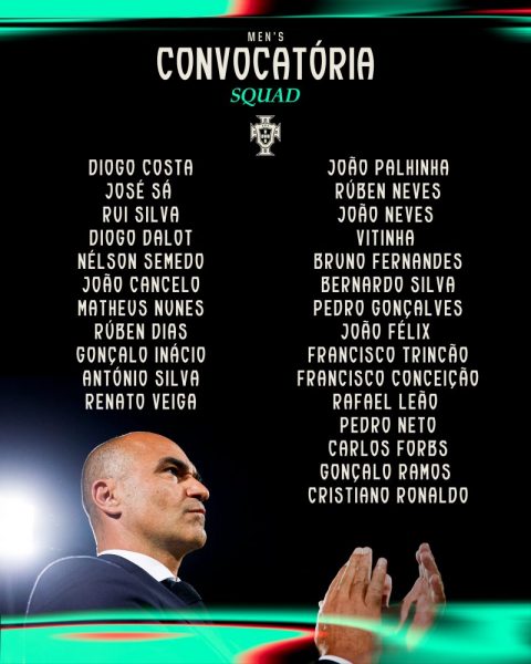 Portugal's squad list for November international break, with 3 PSG players  