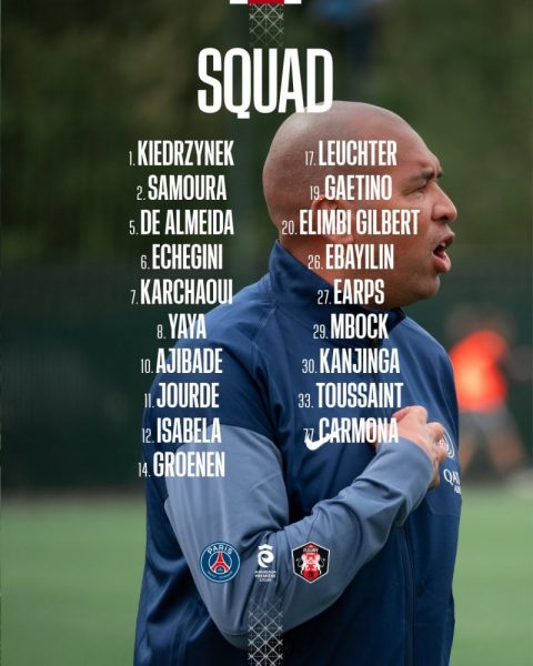 PSG vs Fleury - The Parisian squad  