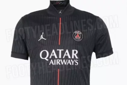 PSG and Jordan unveil a fourth, explosive black jersey for 2025/2026  