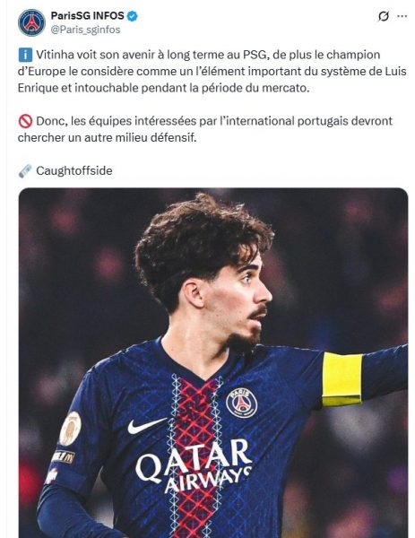 Transfer – Vitinha leaving PSG, the answer is in!  