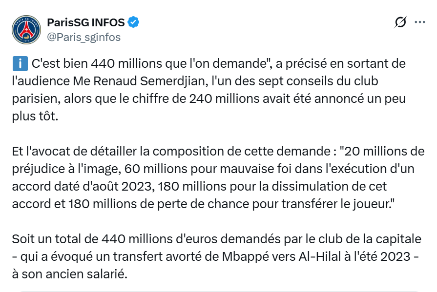 PSG vs Mbappé – The crazy sum demanded by the Parisian club PSG vs Mbappé – The crazy sum demanded by the Parisian club