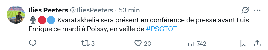 PSG vs Tottenham - Kvaratskhelia will face the press with Luis Enrique  