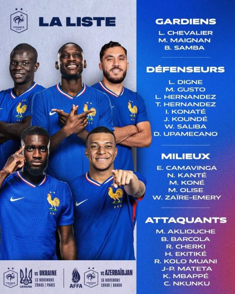 France national team – The squad list for the November break includes 4 PSG players France national team – The squad list for the November break includes 4 PSG players