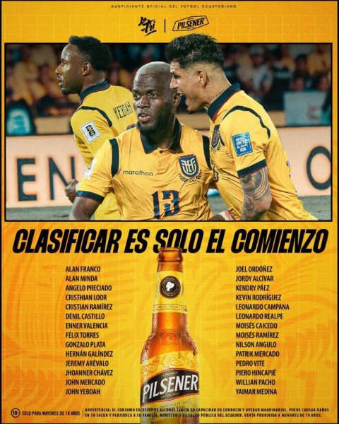 Ecuador's squad list for November international break, with one PSG player Ecuador's squad list for November international break, with one PSG player