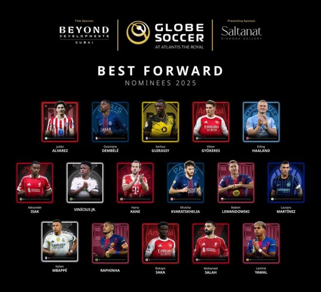 Globe Soccer Awards 2025 – All the nominees, with PSG very well represented Globe Soccer Awards 2025 – All the nominees, with PSG very well represented