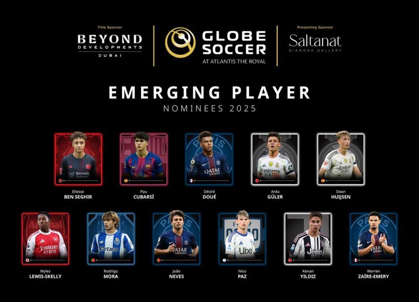 Globe Soccer Awards 2025 – All the nominees, with PSG very well represented Globe Soccer Awards 2025 – All the nominees, with PSG very well represented