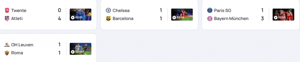 Results and standings from Matchday 4 of the Women's Champions League  