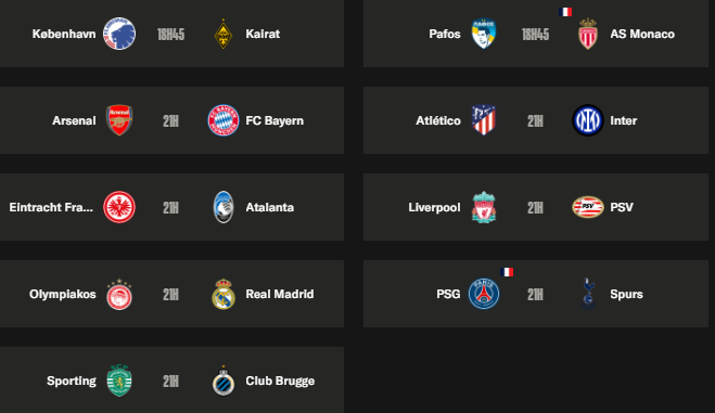 Champions League - Tuesday's results from Matchday 5 Champions League - Tuesday's results from Matchday 5