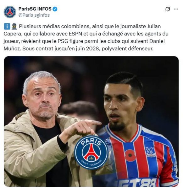 Transfer – PSG targets Daniel Muñoz for their defense!  