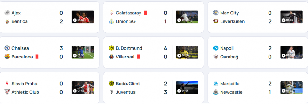 Champions League - Matchday 5 results and standings  
