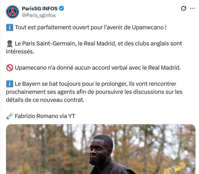 Transfer – Upamecano, PSG are definitely in the running!  