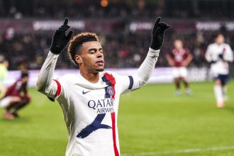 Video highlights of Metz vs PSG (2-3), Doué scores again!  