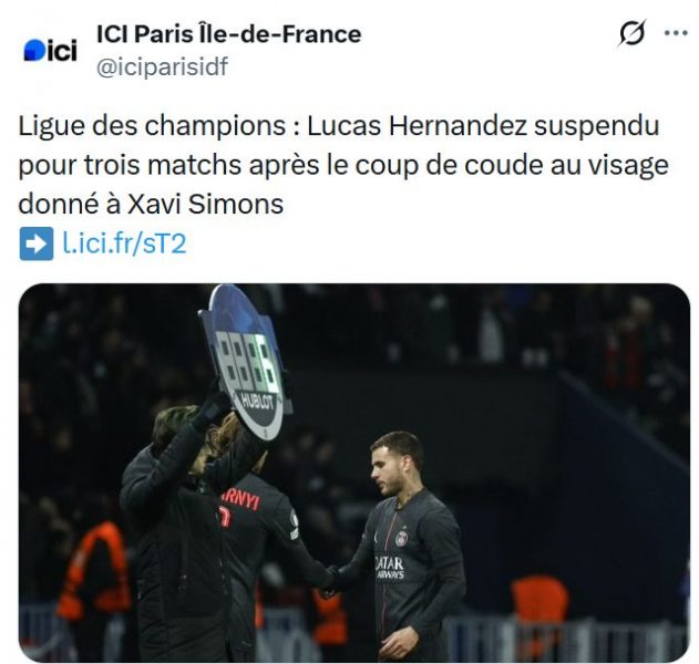 Champions League - Heavy sanction for a PSG player! Champions League - Heavy sanction for a PSG player!