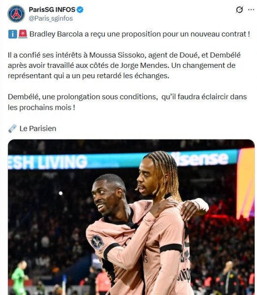 Transfer – Barcola vs. PSG: Extension still uncertain Transfer – Barcola vs. PSG: Extension still uncertain