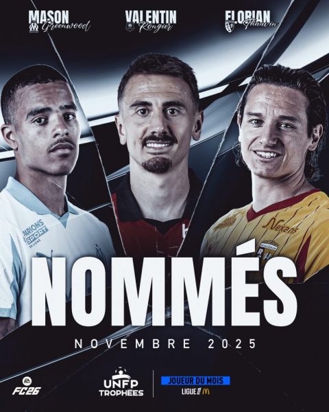 Ligue 1 – The nominees for the November player of the month award, without PSG  