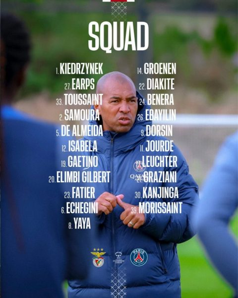 Benfica vs PSG - Paris squad: a major player injured and 2 resting Benfica vs PSG - Paris squad: a major player injured and 2 resting