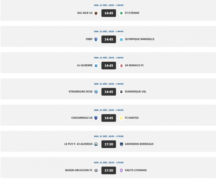 French Cup - Round of 32 match schedule French Cup - Round of 32 match schedule