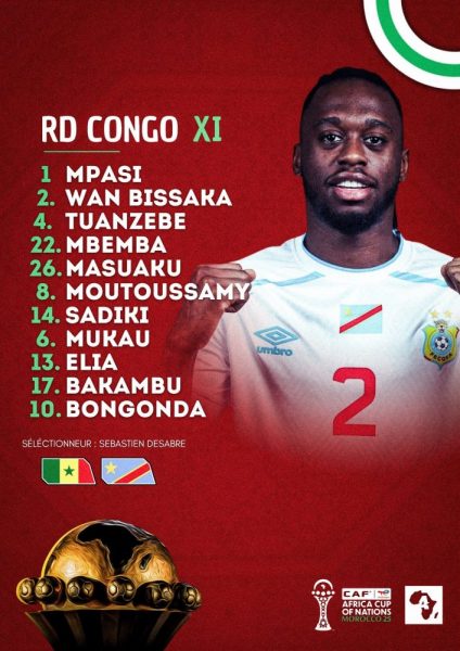 Senegal vs DR Congo - Official lineups: Mbaye on the bench Senegal vs DR Congo - Official lineups: Mbaye on the bench