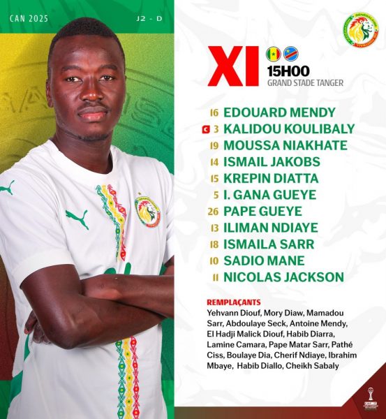 Senegal vs DR Congo - Official lineups: Mbaye on the bench Senegal vs DR Congo - Official lineups: Mbaye on the bench