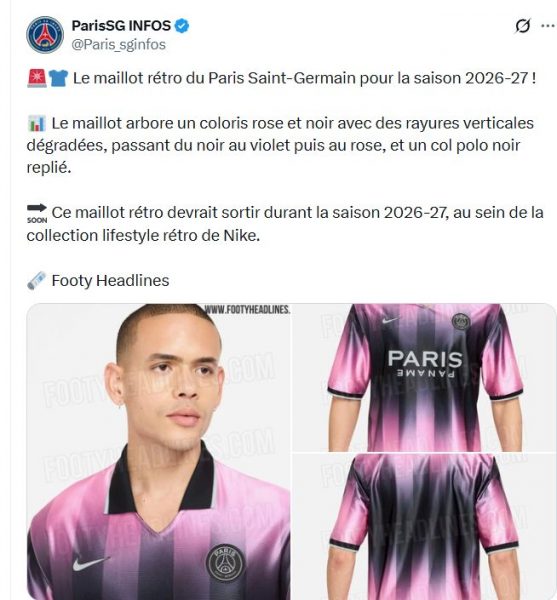 PSG and Nike are preparing a very original 2026-2027 jersey! PSG and Nike are preparing a very original 2026-2027 jersey!