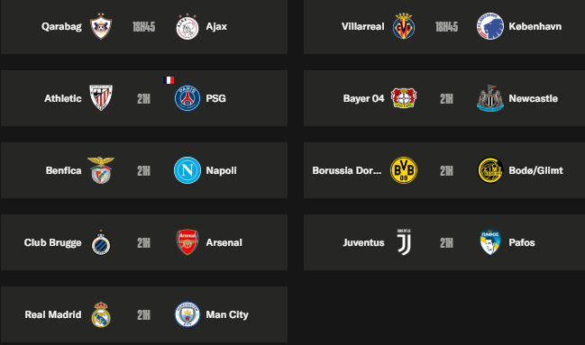 Champions League - Tuesday's results and standings Champions League - Tuesday's results and standings
