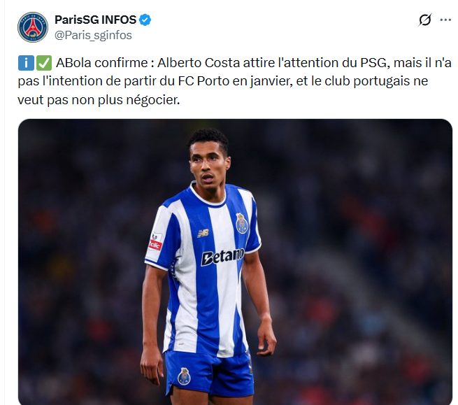 Transfer - A PSG target confirmed but complicated Transfer - A PSG target confirmed but complicated