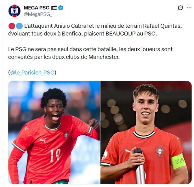 Transfer - PSG, Man United and City in the race for talent in Portugal Transfer - PSG, Man United and City in the race for talent in Portugal