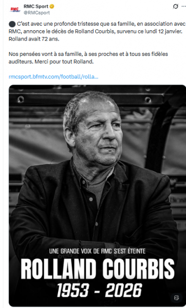 Rolland Courbis has passed away Rolland Courbis has passed away