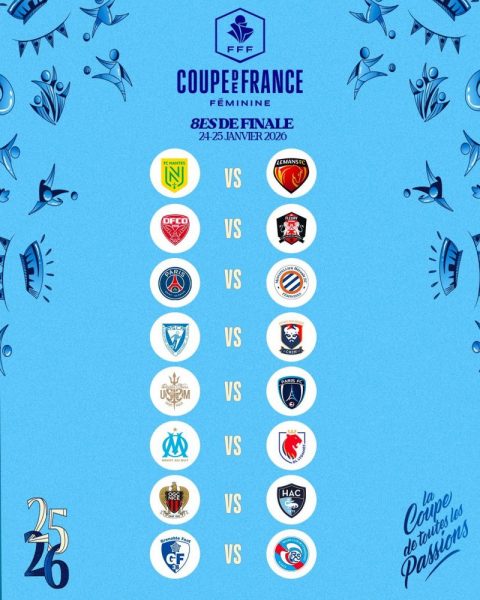 French Women's Cup – Round of 16 draw: PSG to face a Première Ligue club French Women's Cup – Round of 16 draw: PSG to face a Première Ligue club