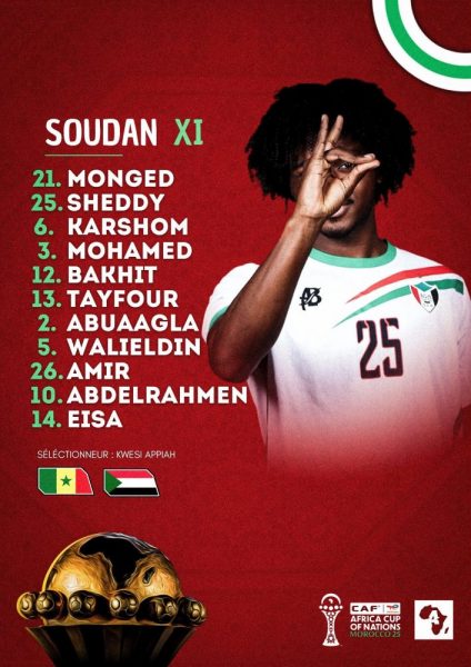 Senegal vs Sudan - Official lineups: Mbaye on the bench Senegal vs Sudan - Official lineups: Mbaye on the bench