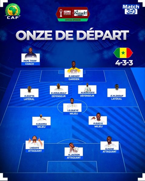 Senegal vs Egypt - The official lineups for the AFCON semi-final Senegal vs Egypt - The official lineups for the AFCON semi-final