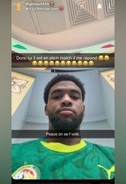 On Snapchat during the AFCON final, Mbaye apologizes On Snapchat during the AFCON final, Mbaye apologizes