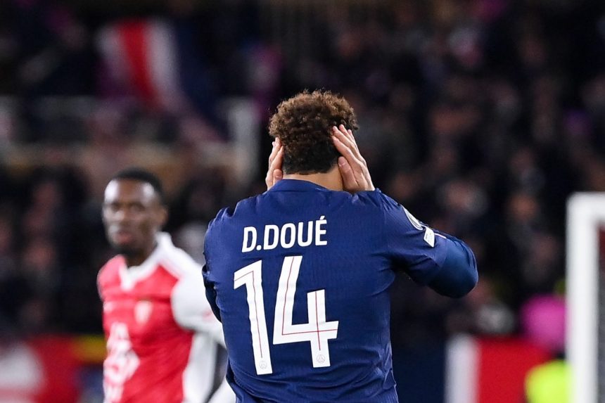 PSG vs Monaco - Doué responds to Dembélé's comments and looks ahead to the second leg  