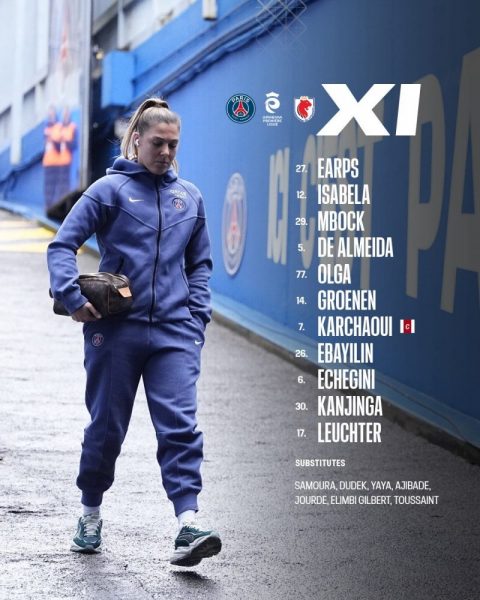 PSG vs OL Lyonnes - Official lineups PSG vs OL Lyonnes - Official lineups