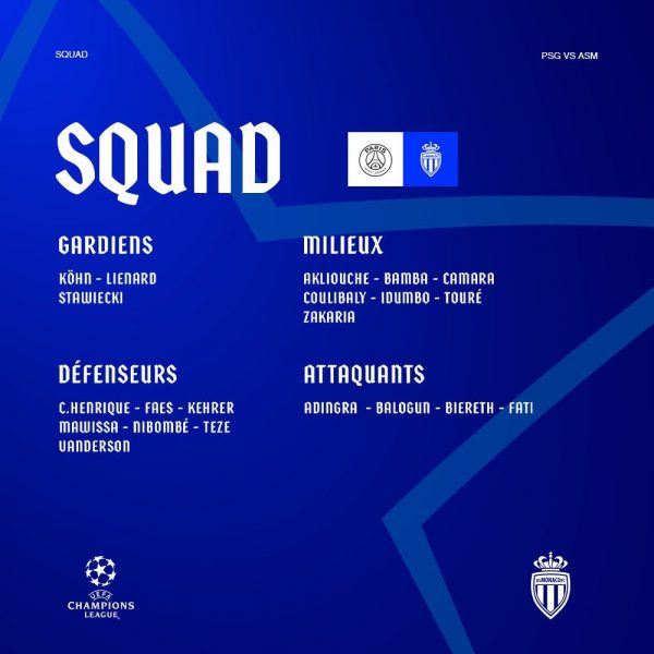 PSG vs Monaco - The Monaco squad: Pocognoli has to cope with 9 players out! PSG vs Monaco - The Monaco squad: Pocognoli has to cope with 9 players out!