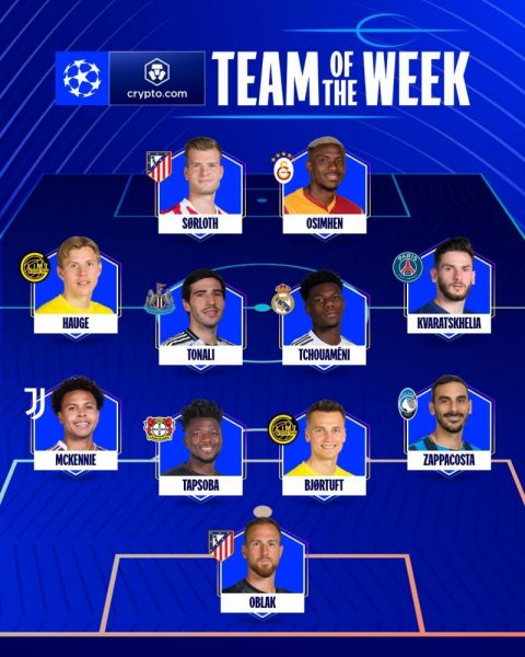 Champions League - Team of the week, with PSG Champions League - Team of the week, with PSG