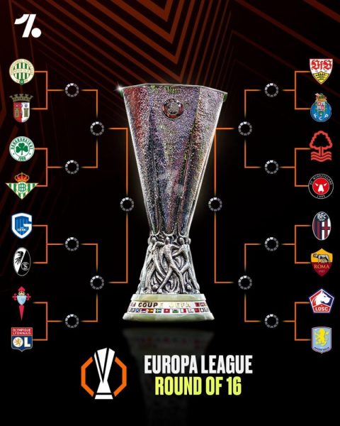 The complete draw for the Europa League round of 16 The complete draw for the Europa League round of 16