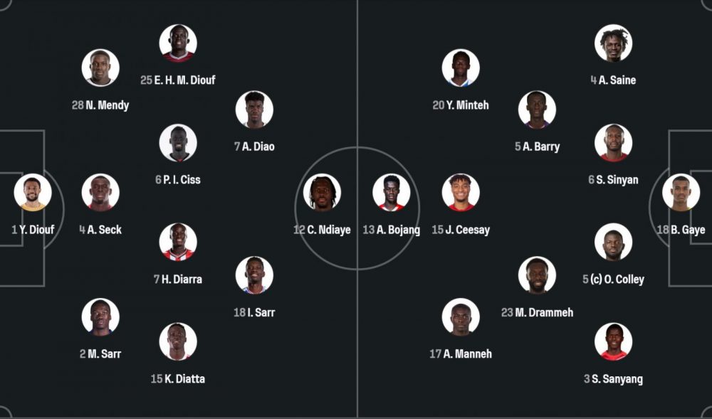 Senegal vs Gambia - Official lineups: Mbaye starts on the bench Senegal vs Gambia - Official lineups: Mbaye starts on the bench