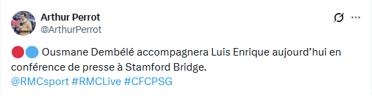 Chelsea vs PSG - Dembélé in the press conference with Luis Enrique Chelsea vs PSG - Dembélé in the press conference with Luis Enrique