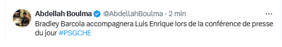PSG vs Chelsea - Barcola will be at the press conference with Luis Enrique PSG vs Chelsea - Barcola will be at the press conference with Luis Enrique
