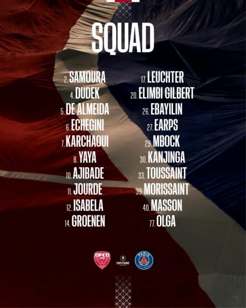 Dijon vs PSG - Paris squad: 6 players out Dijon vs PSG - Paris squad: 6 players out