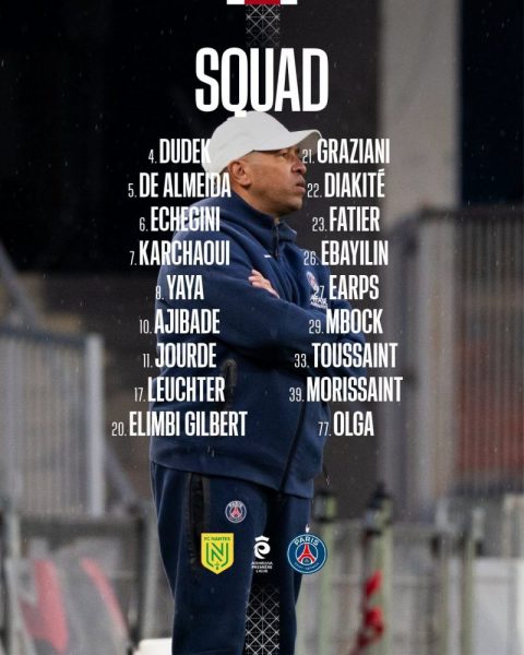 Nantes vs PSG - The Parisian squad with 7 absentees Nantes vs PSG - The Parisian squad with 7 absentees