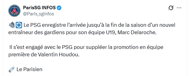 Staff transfer news: PSG is already adjusting a key position in its squad Staff transfer news: PSG is already adjusting a key position in its squad