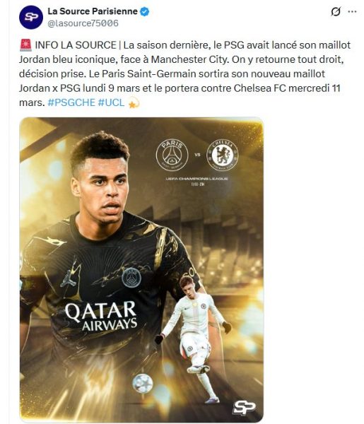 PSG – The release date for the “Night Edition” kit has been revealed, and it's no coincidence. PSG – The release date for the “Night Edition” kit has been revealed, and it's no coincidence.