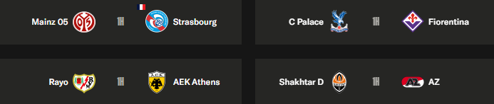 Europa League Conference - Round of 16 second leg results and qualified teams Europa League Conference - Round of 16 second leg results and qualified teams