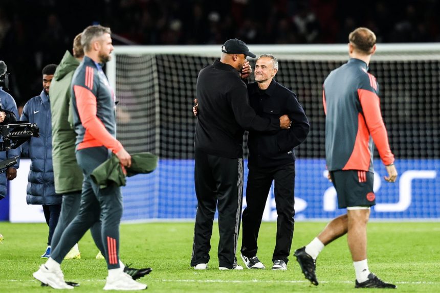 PSG vs Bayern Munich - Kompany criticizes the refereeing and applauds the teams  